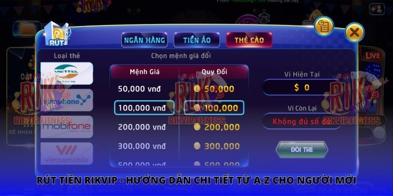 Rút Tiền Rikvip - Hướng Dẫn Chi Tiết Từ A-Z Cho Người Mới